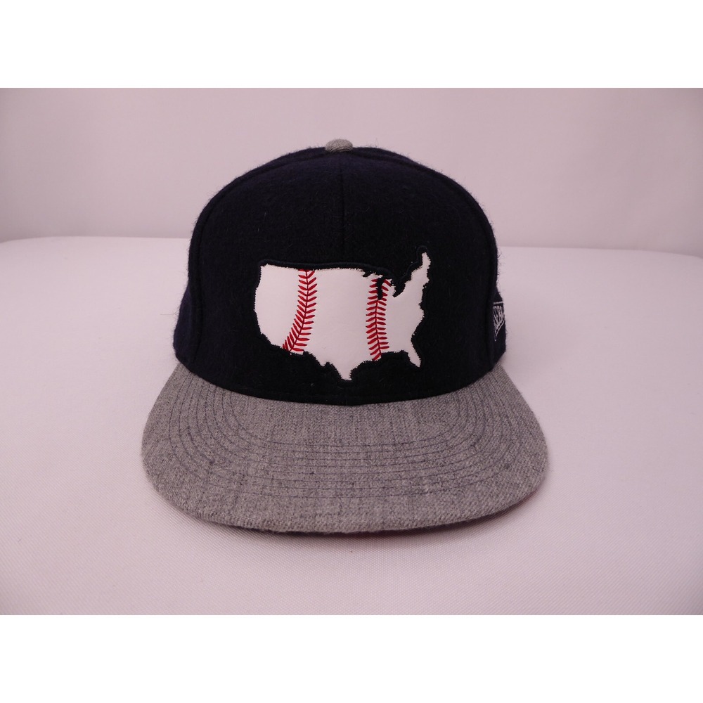 Baseballism USA American Flag Navy Snapback Baseball Hat Cap